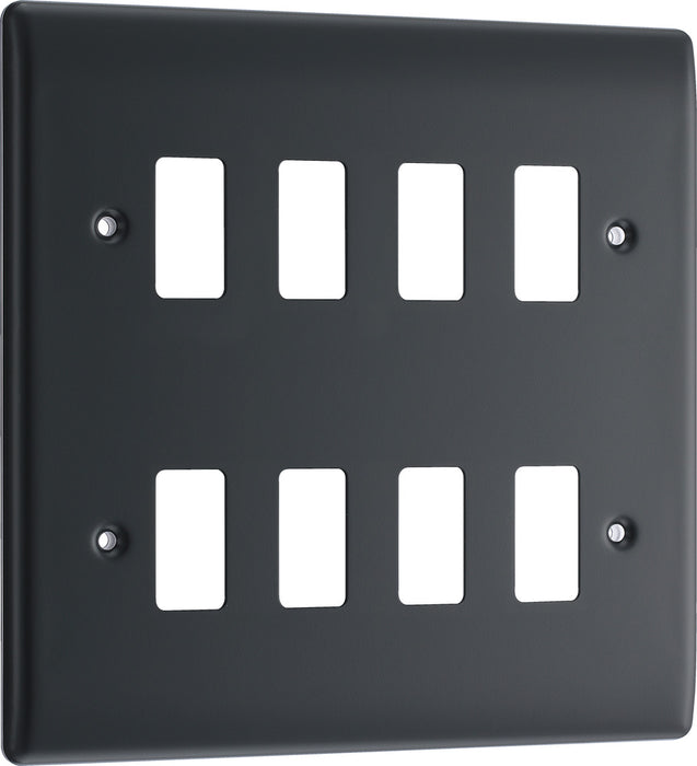 BG RPM8 Nexus Grid Part M | 8 Module Front Plate