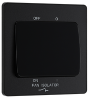 BG Evolve PCDMB15B Matt Black 10A 3 Pole Fan Isolator-Black Insert by British General (BG-PCDMB15B-Shopify-SA_1)