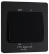 BG Evolve PCDMB15B Matt Black 10A 3 Pole Fan Isolator-Black Insert by British General (BG-PCDMB15B-Shopify-SA_1)