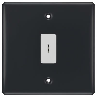 BG Part M 1 Gang 2 Way Single Pole Secret Key Grid Switch
