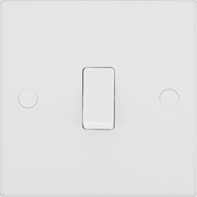 BG 913 Moulded Square Edge | White | 1 Gang 10AX Intermediate Plate Switch by British General (BG-913)