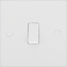 BG 913 Moulded Square Edge | White | 1 Gang 10AX Intermediate Plate Switch by British General (BG-913)