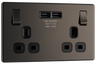 BG FBN22U3B Nexus Screwless Flat-Plate Double Switched Plug Socket by British General (BG-FBN22U3B-Shopify-SA_1)