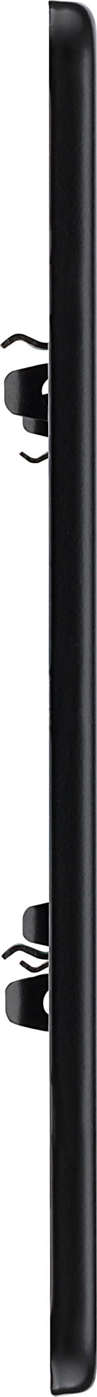 BG RFFB4 Screwless Matt Black Steel 4 Gang Front Cover Plate