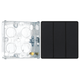 BG Evolve Matt Black 2 Way Triple Edge to Edge Rocker Switch PCDMB43EB with 25mm Steel Back Box
