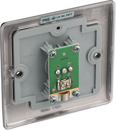 BG NBN60 Nexus Metal Black Nickel 1 Gang Co-Axial Socket