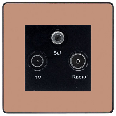 BG Evolve Polished Copper TV/FM/SAT Socket PCDCPTRIB by BG Evolve (BG-PCDCPTRIB)