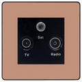 BG Evolve Polished Copper TV/FM/SAT Socket PCDCPTRIB