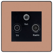 BG Evolve Polished Copper TV/FM/SAT Socket PCDCPTRIB by BG Evolve (BG-PCDCPTRIB)