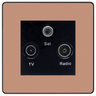 BG Evolve Polished Copper TV/FM/SAT Socket PCDCPTRIB by BG Evolve (BG-PCDCPTRIB)