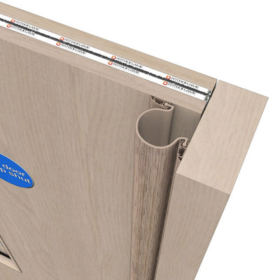 Other Door Hardware: Astro Finger Guardian Front and Rear for Centre Pivot or Butt Hinged Doors Black / Front Devices / 1950mm by Astroflame (ASTRO-AFFGUBLKF)