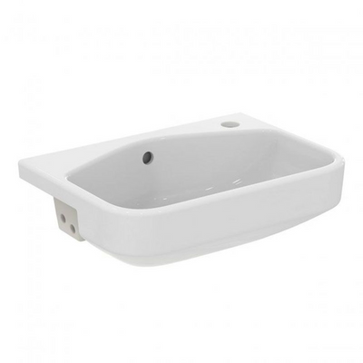 Ideal Standard i.Life S 500mm Semi-Recessed Basin With Overflow - White - T51950