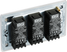 FPC83 Back - This trailing edge triple dimmer switch from British General allows you to control your light levels and set the mood. The intelligent electronic circuit monitors the connected load and provides a soft-start with protection against thermal.