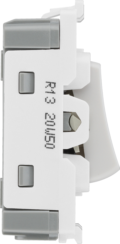 BG R13 Nexus Grid White 20A 20AX Intermediate Switch Module by British General (BG-R13)