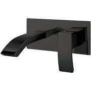 Scudo Descent Wall Mounted Basin Mixer Tap Matt Black - BLACK253ORBL