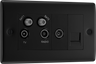 BG NFB69 Nexus Metal Quadplex TV FM SAT (x2) - Black Insert - Matt Black by British General (BG-NFB69-Shopify-SA_1)
