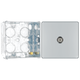 BG Screwless Polished Chrome 1 Gang Coaxial TV Socket FPC60 with 35mm Steel Back Box