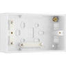 BG 978 Moulded Square Edge | White | 45mm | 2 Gang Surface Box by British General (BG-978)