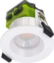 Luceco FTR6WCCT FType Mk2 White IP65 4W-6W 465lm-750lm CCT 90mm Fire-Rated Regressed Bezel LED Downlight by Luceco (Luceco-FTR6WCCT-Shopify-SA_1)