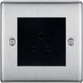 BG Nexus Metal Brushed Steel 2A Unswitched Socket NBS28MB