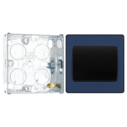 BG Evolve Matt Blue 1 Gang 20A 16AX 2 Way Wide Rocker Light Switch PCDDB12WB with 25mm Steel Back Box
