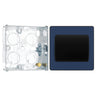BG Evolve Matt Blue 1 Gang 20A 16AX 2 Way Wide Rocker Light Switch PCDDB12WB with 25mm Steel Back Box