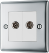 BG NPC66 Nexus Diplex Tv/fm, 2 Gang Co-axial and Satellite Polished Chrome by British General (BG-NPC66-Shopify-SA_1)