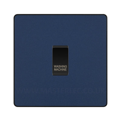 BG Evolve Matt Blue Custom Appliance Grid Switch 1 Gang Screwless