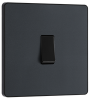 BG Evolve Matt Grey Single Light Switch 1G 2 Way PCDMG12B by British General (BG-PCDMG12B-Shopify-SA_1)