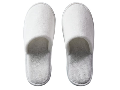 Corby Rossendale Closed Toe Disposable Slippers in White, Qty 100