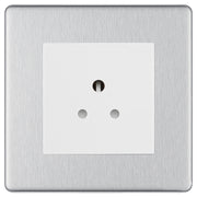BG Nexus Screwless Brushed Steel 2A Unswitched Socket FBS28MW by British General (BG-FBS28MW)