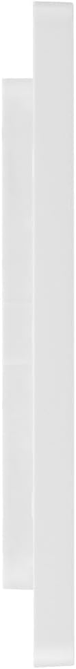 BG Evolve PCDBS94W Single Blank Plate - Brushed Steel (White) by British General (BG-PCDBS94W)