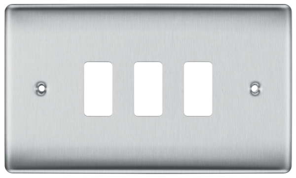 RNBS3 Front - The Grid modular range from British General allows you to build your own module configuration with a variety of combinations and finishes.