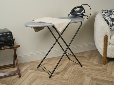 Corby Berkshire Ironing Centre in Light Grey with Sherwood 2000W Steam Iron - UK Plug