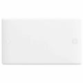 BG 895 Moulded Round Edge | White | 2 Gang Blank Plate
