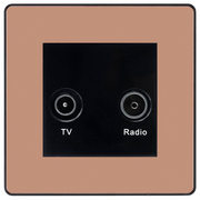 BG Evolve Polished Copper TV & FM Socket PCDCPTVFMB by BG Evolve (BG-PCDCPTVFMB)