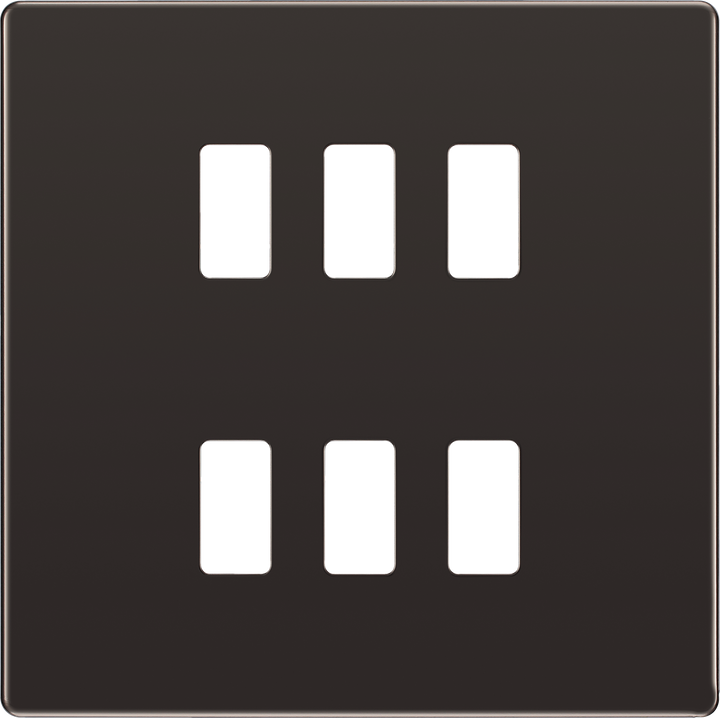 RFBN6 Front - The Grid modular range from British General allows you to build your own module configuration with a variety of combinations and finishes.