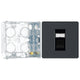 BG Evolve Matt Grey RJ45 Cat6 Single Data Outlet PCDMGRJ451B with 35mm Steel Back Box