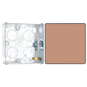 BG Evolve Polished Copper Single Blank Plate PCDCP94B with 25mm Steel Back Box