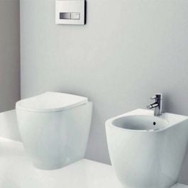 Geberit Acanto Back To Wall Pan Floorstanding, Rimless & Shrouded - 500.602.01.2