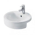 Ideal Standard Concept Sphere 450mm Semi-Recessed Basin With Overflow - White - E797901