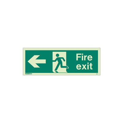 Extinguishers & Equipment: Fire Exit Signs from JALITE 120x340mm - Size T / Arrow Down by Jalite signs (Safelincs-JS437T)