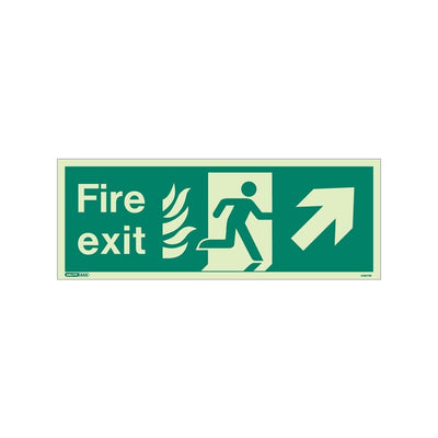 Extinguishers & Equipment: HTM 65 - NHS Estate Fire Exit Signs Size J: 200x450mm / Arrow Down by Jalite signs (SAFELINCS-JS437HTM/J)