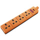 Masterplug ELS134O Orange 4 Gang 13A Trailing Socket