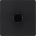 BG Evolve PCDMB81B Matt Black 1 Gang 200W Edge Switch-Black Insert